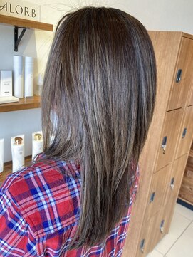 アレーズ ヘアー プロデュース(al'aise hair produce) ハイライトアッシュロング