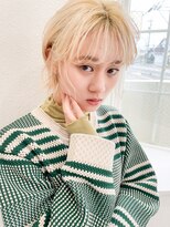 ラシク(racic)&nbsp;【racic】ホワイトブロンド×ショートウルフ