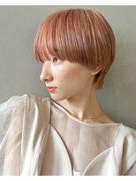 【PARK】ピンクベージュ×ブラントマッシュ
