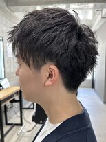 フイ 代々木(Hui)&nbsp;メンズ/アップバング/ツーブロックマッシュ/束感ショート波巻き