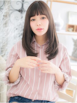 モッズヘア 越谷(mod's hair) ハンサムガール♪斜めバング黒髪ワンカールc5越谷20代30代40代