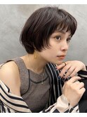 中川　前髪カット顔まわり似合わせ外ハネくびれレイヤーミディ