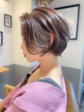 ヘアーワークス ヘルム 渋谷店(HAIR WORKS HELM) ［HELM渋谷]耳かけショートボブ