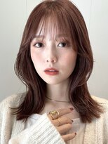 ガーデン ムサシコスギ(GARDEN MUSASHIKOSUGI)&nbsp;くびれミディアム/前髪パーマ/韓国/小顔カット/簡単スタイリング