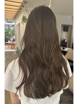 ローネス ギンザ(LONESS ginza) くびレイヤー薄めバンググレージュカラーピンクベー ジュパーマ