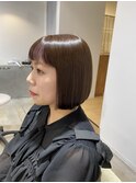 前髪/ピンクベージュ/インナーグレージュ/ラベンダー