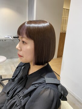 コレット 宇都宮(collet Gigi) 前髪/ピンクベージュ/インナーグレージュ/ラベンダー