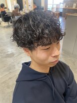 ニアウ 伊勢崎連取店(Niau)&nbsp;メンズマッシュ波巻きスパイラルパーマ