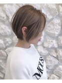 #ショートボブ#ベージュカラー#髪質改善