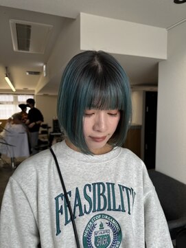 エミタス 宮街道(Emitas.) ボブ×ブルーグリーン