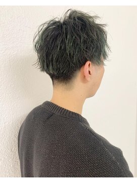 アングゥ ウル(ungu ul) ハイライト/グリーンカラー/メンズカット