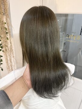 シンク オモテサンドウ(sync omotesando) オリーブベージュ/巻ける縮毛矯正