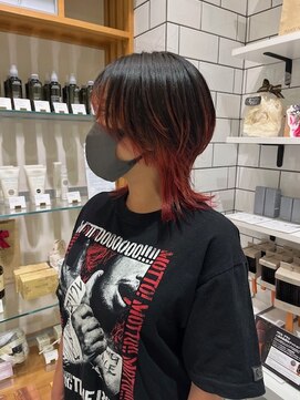 ビーハイブアヴェダ PARCO2店(BEHIVE AVEDA) 【yuuna】ジェンダーレスウルフ