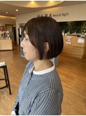 ボブ/ショート/ショートボブ/あごラインボブ