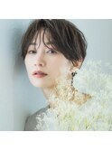 【シエル松戸】モード＆クールなグレージュカラーベリーショート
