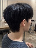 韓国マッシュニュアンスパーマフェザーパーマセンターパート