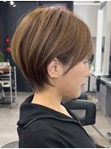 静岡ショートボブマッシュボブ白髪ぼかしショートカット30代40代