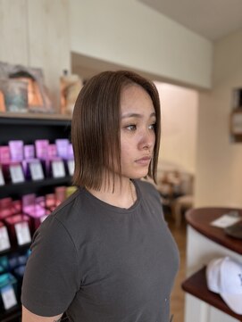 ヘアラウンジ アンリオ(hair lounge an rio) ボブ×ベージュカラー