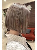 人気のミニボブ×ミルクティーカラー★中村大輔