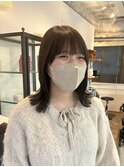 外ハネぱつっとミディアム