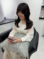 ザ アクネ 岡崎竜美丘店(THE ACNE)&nbsp;♪レイヤーカット_ミディアムレイヤー_チャコールグレー