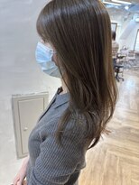 シュリット(schritt)&nbsp;ミディアムレイヤー透明感グレージュブリーチなし渋谷mutsuki