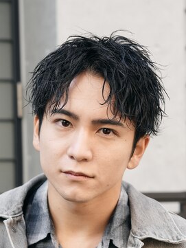 フィフス 渋谷(fifth) 渋谷ルーズショートスパイキーパーマ短髪アップバング2wayメンズ