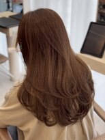 ソヨン 栄2号店(SOYON)&nbsp;大人ミディアムレイヤーカット/大人可愛いミルクベージュ/カラー