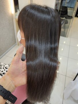 キャパ(CAPA) 暗髪ベージュ×髪質改善ストレート(茅ヶ崎/20代/韓国ヘア)