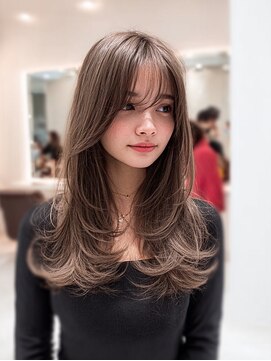 ダル 渋谷/表参道(DAL.) レイヤーカット髪質改善カラーブリーチなしダブルカラー韓国