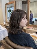 30代40代◎小顔に見せる「ひし形」レイヤー＆暗髪グレージュ