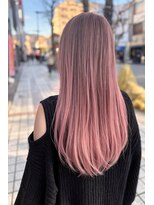 アムールマヤ シアーピンクグラデーションバレイヤージュ