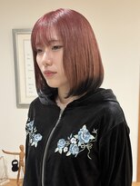 ルートヴィッヒ(Ludwig)&nbsp;裾カラー コーラルピンク×ブラック