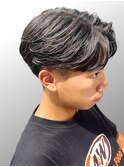 大分20代30代ショートフェザーセンターパートフェザーパーマ