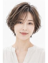 ツミカヘアーサロン(TSUMICA hair salon)&nbsp;大人美人ひし形ショートボブ★小顔レイヤー×シースルーバング