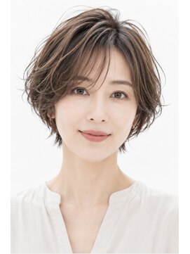 ツミカヘアーサロン(TSUMICA hair salon) 大人美人ひし形ショートボブ★小顔レイヤー×シースルーバング