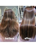 アース 渋谷店(HAIR&MAKE EARTH) ハイライト毛の美髪縮毛矯正