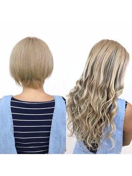 エクステ専門店あるじゃんすー 宇都宮店 ～メッシュスタイル～#エクステ#栃木#グラデーションカラー