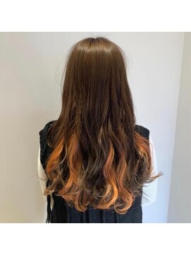 ネオヘアー 曳舟店(NEO Hair) 【インナーカラー】ベージュ×オレンジ（曳舟）