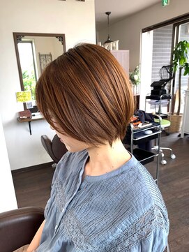 ヘアストーリー リズム(hair story r ism) ショートすぎない丸みショート♪アースカラー♪