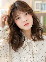 カバーヘア イヴ 戸頭店(COVER HAIR EVE)&nbsp;透けバングくせ毛風ふわふわカールミディa戸頭20代30代40代