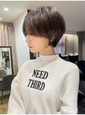 20代30代大人ガーリーショートヘアチョコレートモードショート