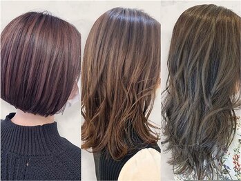 ヘアースタジオ アール(Hair Studio R)の写真/大人女性のためのダメージレスカラーで魅力を最大限に♪外国人風カラーも楽しめる♪