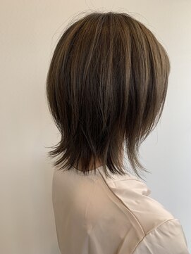 エバーグリーン(ever Green) アッシュグレージュ×くびれボブ