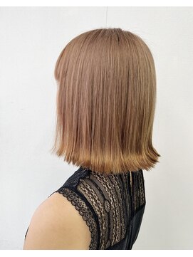 アオアクア バイ グルグル 小岩店(ao akua by GULGUL) .【ブリーチ1回】コーラルピンクベージュ.