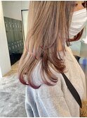 レイヤースタイル☆ラベンダー裾カラー