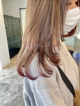 レイヤースタイル☆ラベンダー裾カラー