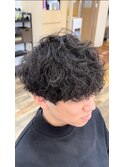 波巻きパーマ