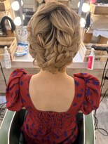 ヘアメイク エンカレッジ(HAIR MAKE encourage)&nbsp;編み込みルーズアップ ヘアセット ヘアセット新宿