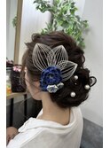 【ヘアセットサロンfirst】ボリュームたっぷり低めアップ